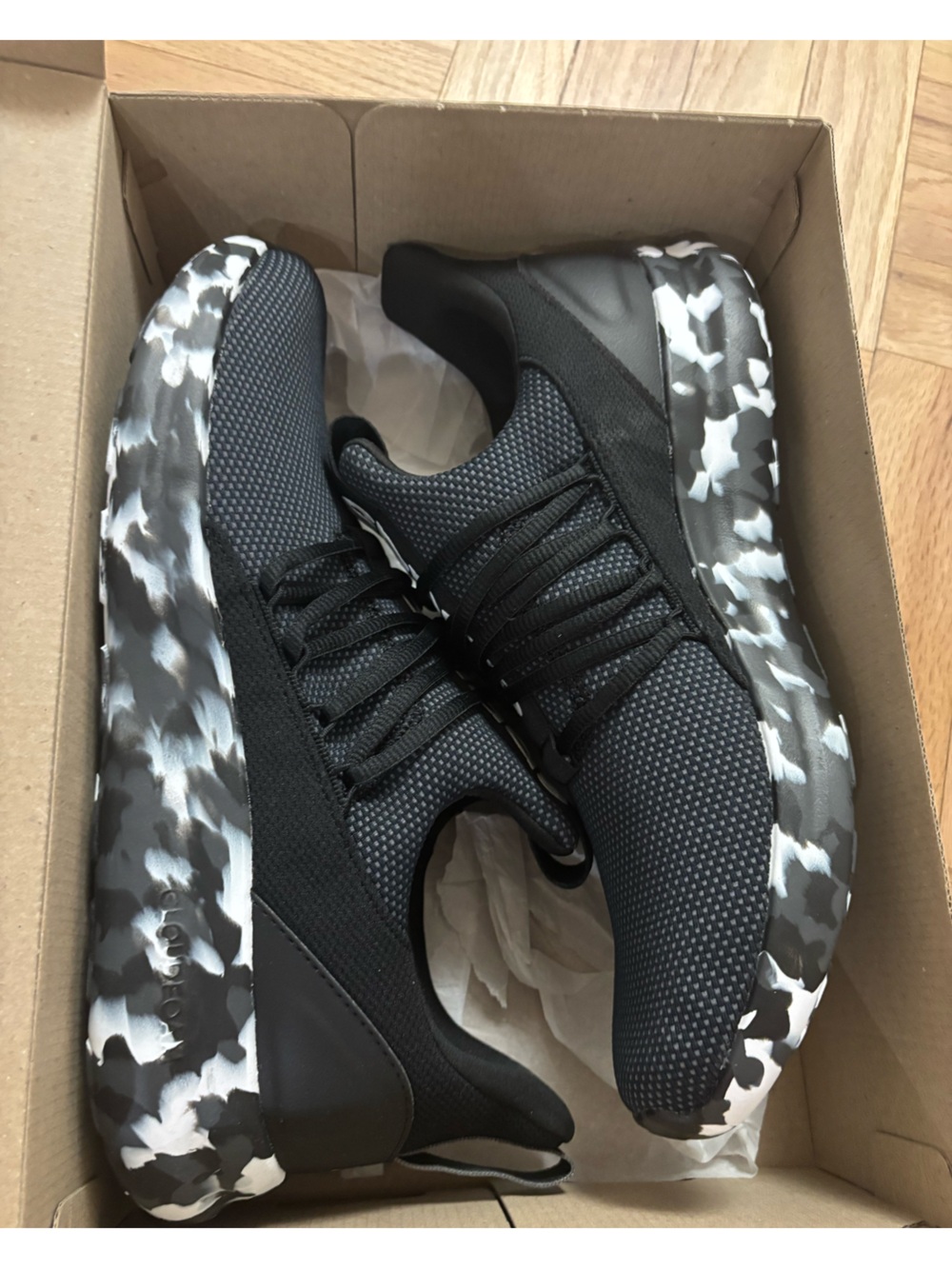 Adidas Men's Lite Racer Adapt 7.0 Sneakers Size 13 'Black White Grey' JS0045